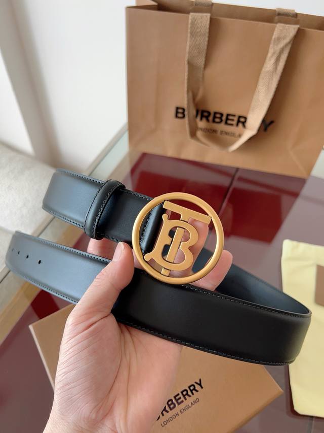 Burberry British Original Leather, Black Full Leather, Unparalleled Quality Ther