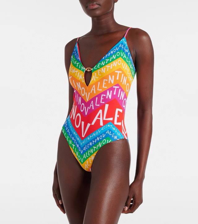Valentino New Colorful One-Piece Swimsuit Available Simultaneously At Major Depa