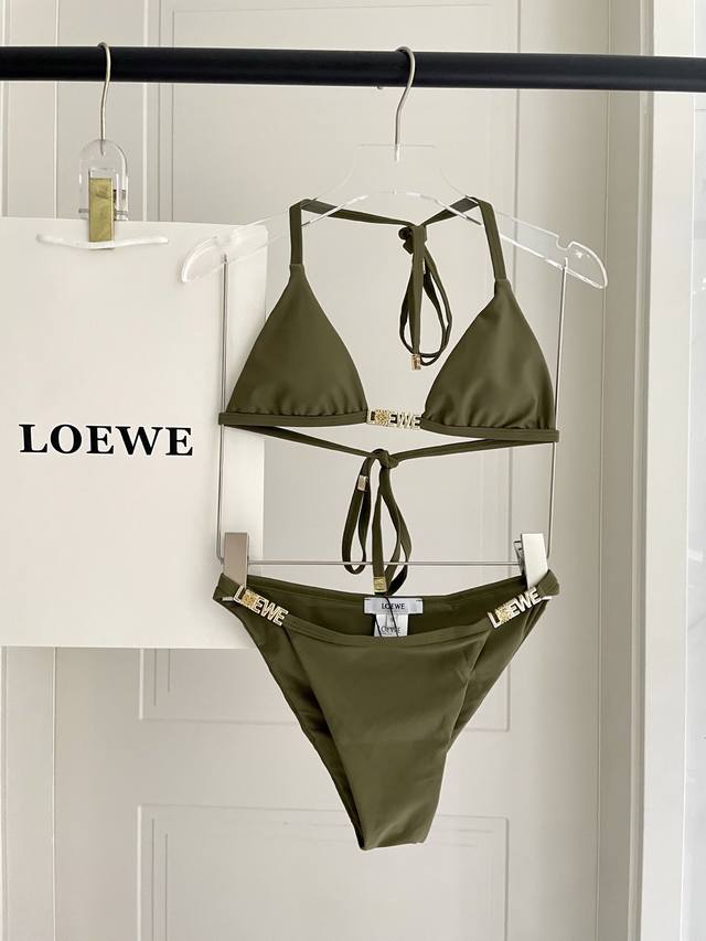 Loewe New Bikini Swimsuit Customized With Metal Hardware, Suitable For Various O