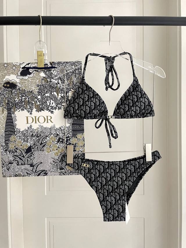 Dior New Jacquard One-Piece Swimsuit Suitable For Various Occasions: Beach, Swim