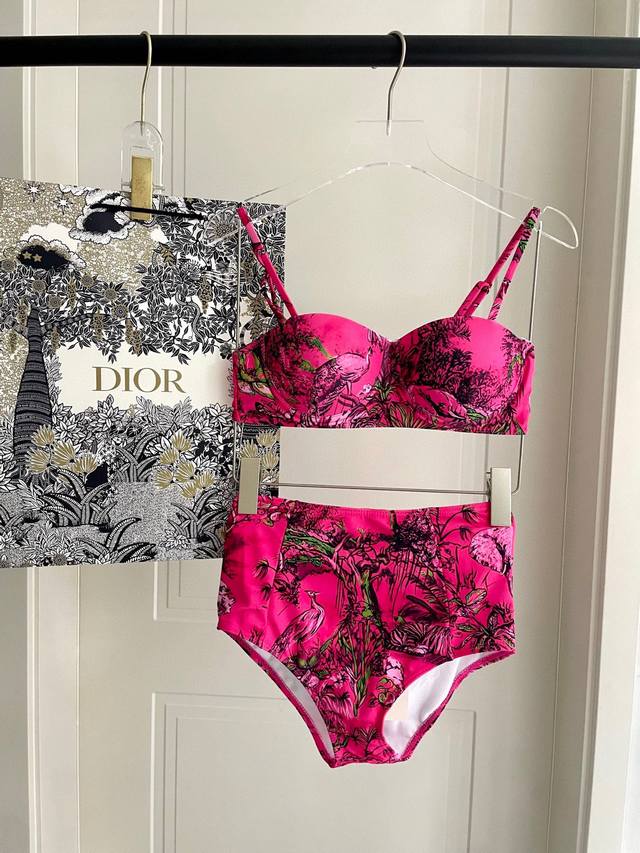Dior Two-Piece Swimsuit Suitable For Various Occasions: Beach, Swimming Pool, Ho