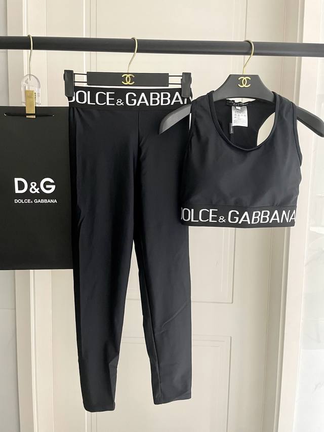 Dg New High-Elasticity Fitness Short Yoga Set ~ Cropped Tank Top, Body-Hugging,