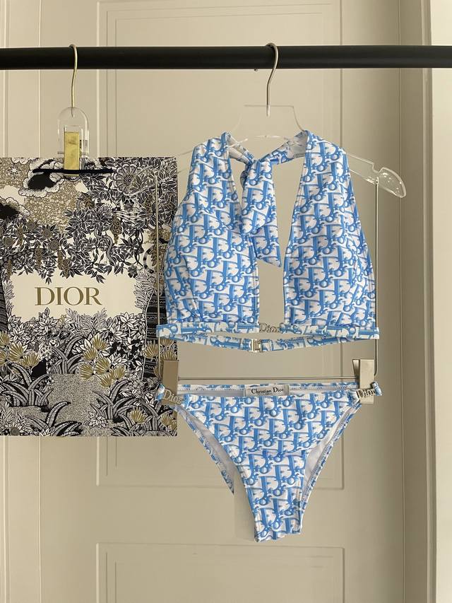 Dior Two-Piece Swimsuit Suitable For Various Occasions: Beach, Swimming Pool, Ho