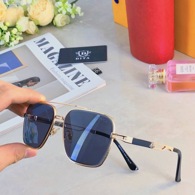 Maybac* New European And American Fashion Square Frame Sunglasses Men's High-End