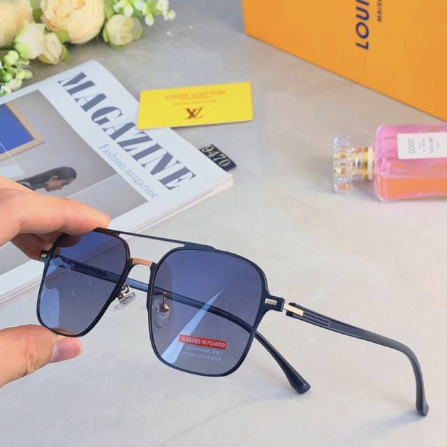 Louis Vuitton* Double-Bridge Sunglasses For Men, Ultra-Cool Driving-Specific Hig