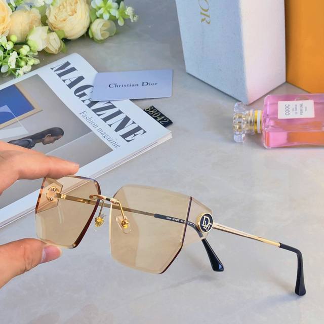 Dio*New Arrival Fashion Metal Women's Sun Protection Sunglasses Instagram Influe
