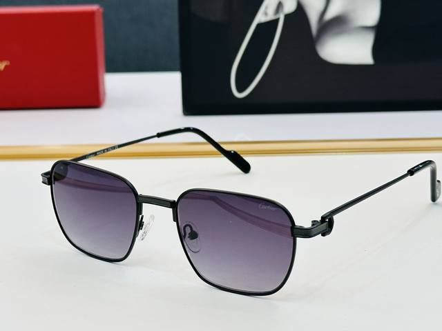 Original Cartier Classic Model Sunglasses Ct0518O Size: 54Mm X 20-145Mm, Exquisi