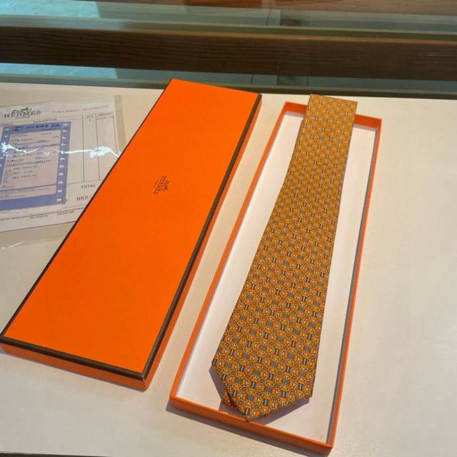 Men's New Tie Series: H-Shaped Horsebit Print Tie. H-Brand Releases 1,000 Differ