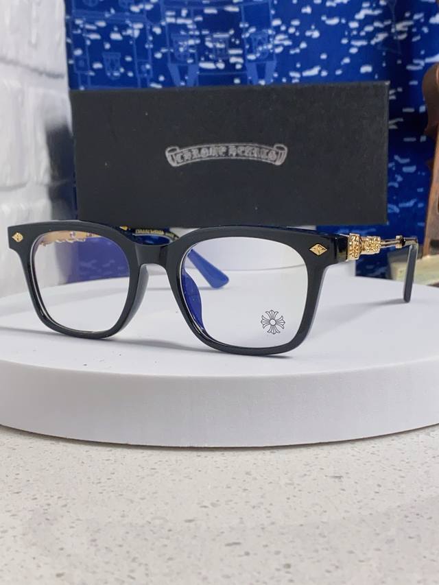 Chrome Hearts 2025 New Coxucker Classic Cross Emblem Flat-Top Frame Optical Glas