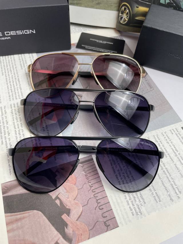 New Porsche High-Quality Men's Polarized Sunglasses. Material: Imported Polaroid