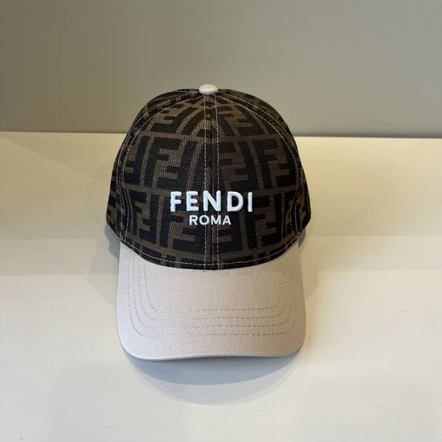 Fendi Vintage Series Baseball Cap, Classic Ff Vintage Item, Elegant And Stylish,