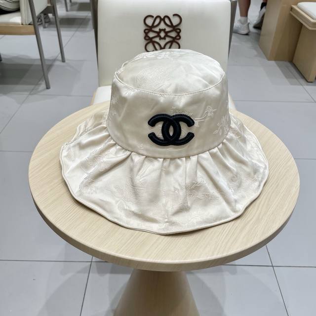 Chanel Chinese-Style Women's Summer Sun Protection Fisherman's Hat, Japanese-Sty