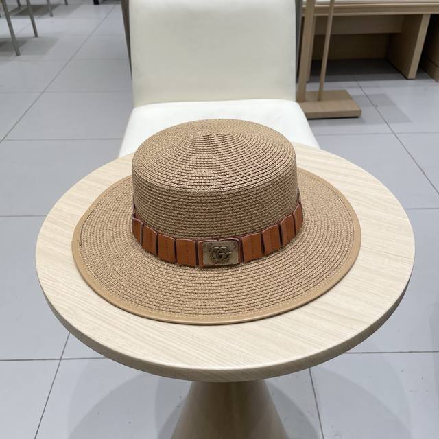 Gucci 2025 New Straw Hat, Lady-Like Sun Hat, Essential For Travel And Casual Out