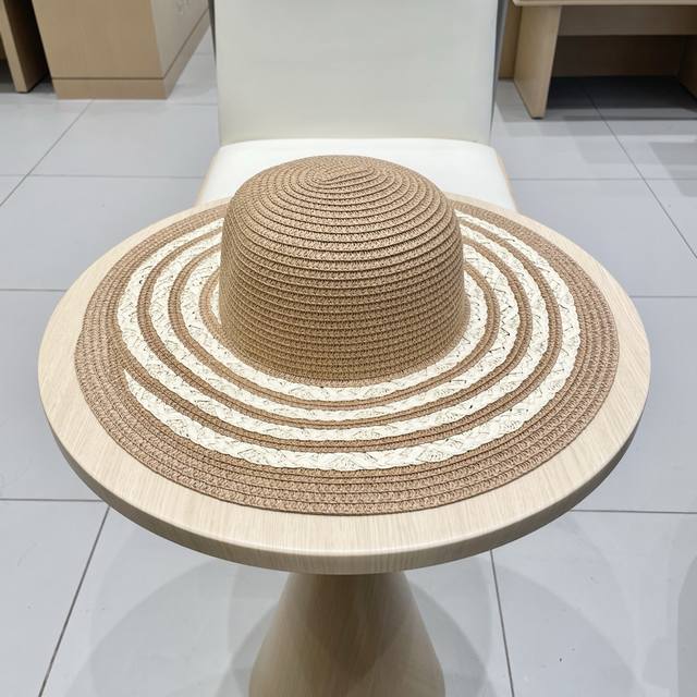 Louis Vuitton Best-Selling Straw Hat And Woven Bag Set, Outdoor Travel Sun Hat W