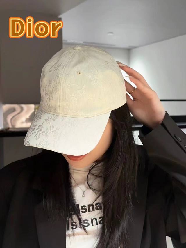Dior Summer Fashion National Trend Baseball Cap For Women, Outdoor Versatile Ele