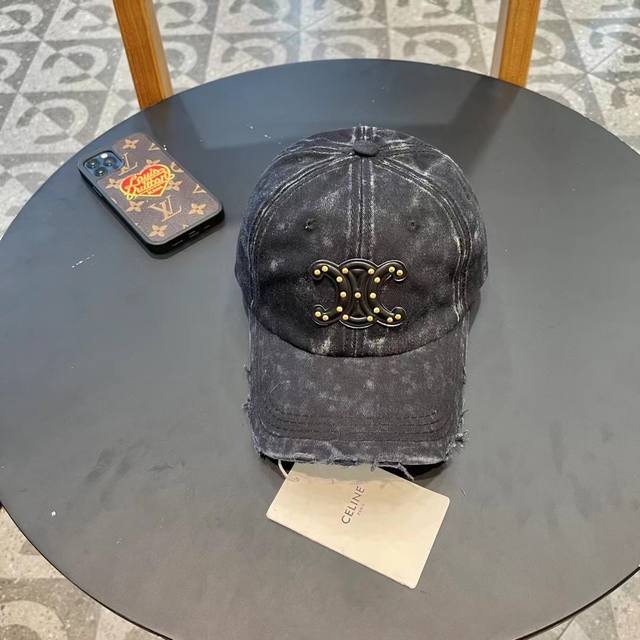 Celine Washed Baseball Cap, New-Style Baseball Cap, Essential For Outings, High-