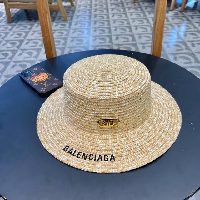 Balenciaga Early Spring New Arrival Straw-Woven Straw Hat, Viral Hit With Simple