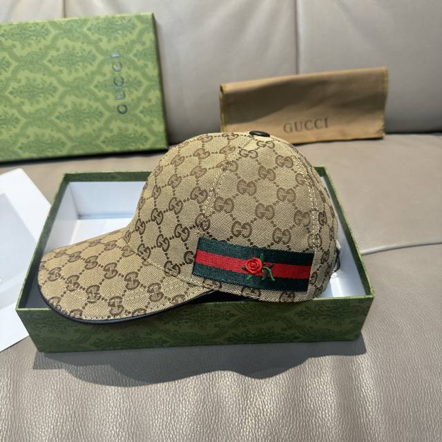 Comes With Box And Cloth Bag, Gucci Classic Original Baseball Cap, Floral Woven