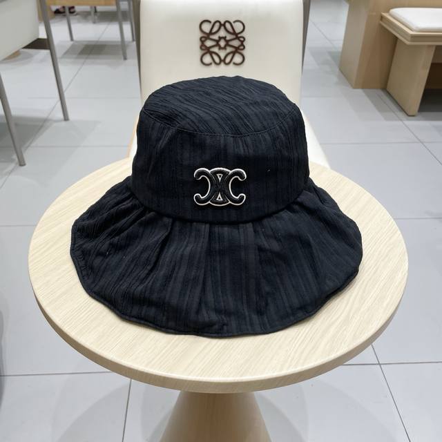 Celine 2025 New Fisherman's Hat For Women, Face-Covering Sun Hat, Summer Beach B