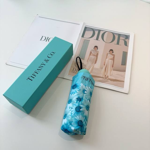 Tiffany Mickey Handle 5-Fold Manual Folding Umbrella New Arrival! Summer's Fresh