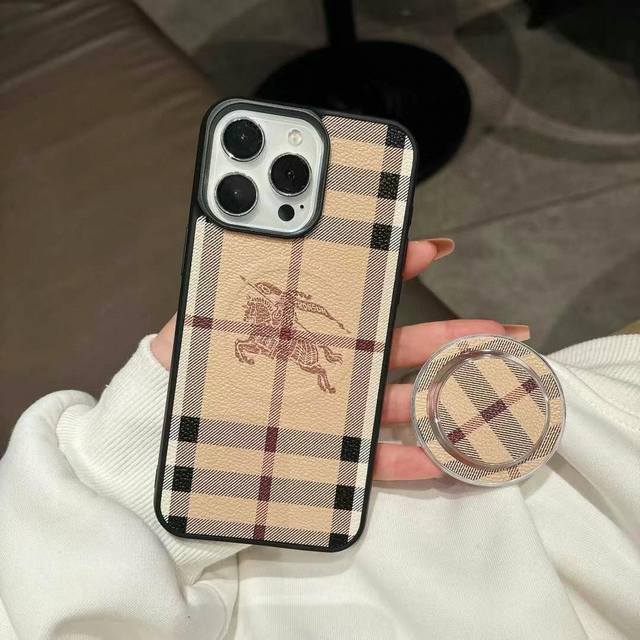 Burberry Magnetic Phone Case With Strong Magnetic Logo Stand. Model: To Avoid Mo