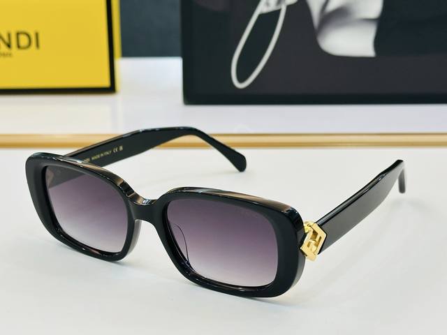 Official Website Model Fend* Fen Jia Original Single Fashionable Sunglasses Fd81