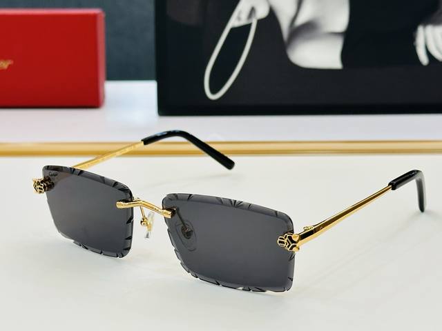 Original Cartier Classic Model Sunglasses Ct0522S Size: 57Mm X 20-140Mm, Exquisi