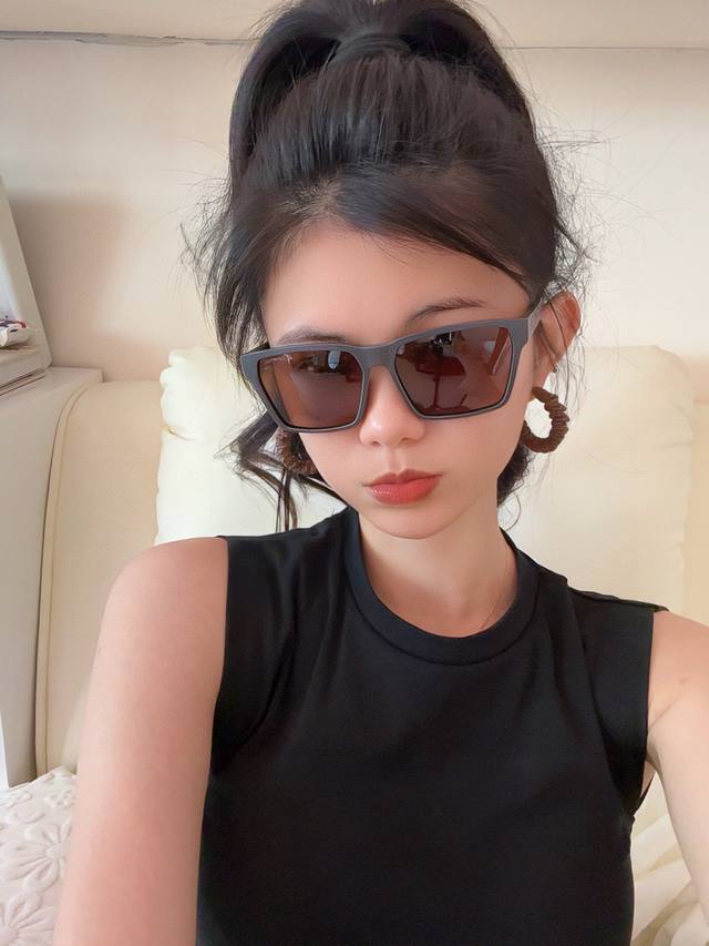 Armani 2025 New Arrival Ultra-Versatile Metal Nylon Sunglasses, Oversized Frame