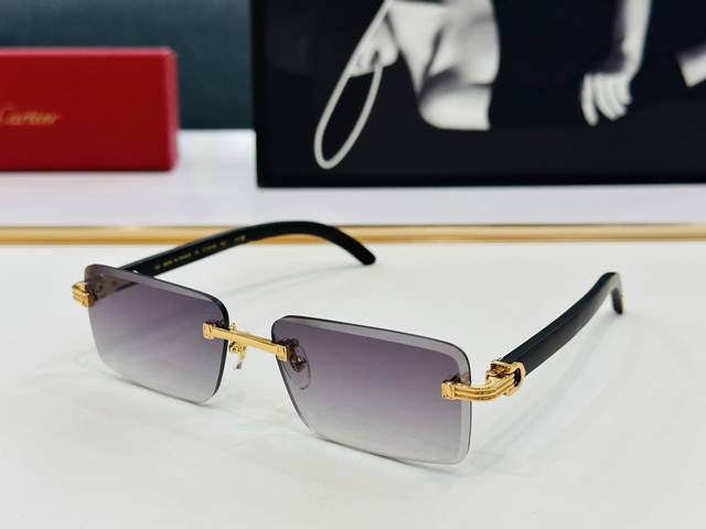 Authentic Cartier Classic Model Sunglasses Ct0619S Size: 59Mm, 17-143Mm. Exquisi
