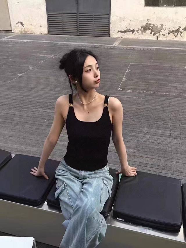 Miu Miu Tank Top, Pairs Well With A Jacket Or Worn Alone. One Size Fits All.
