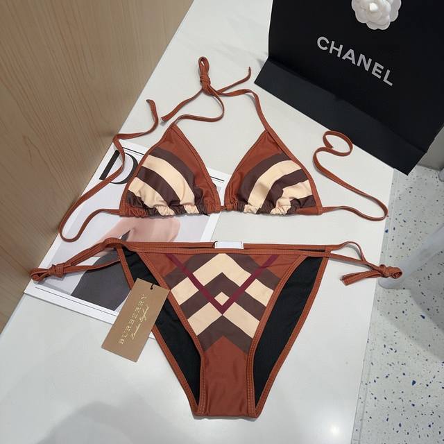 Burberry Swimwear, Officially! A Must-Have For Fashionistas. Super Flattering! S