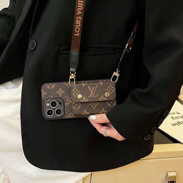 New Arrival: Lv Classic Monogram Crossbody Card Holder Phone Case. Lv Classic De