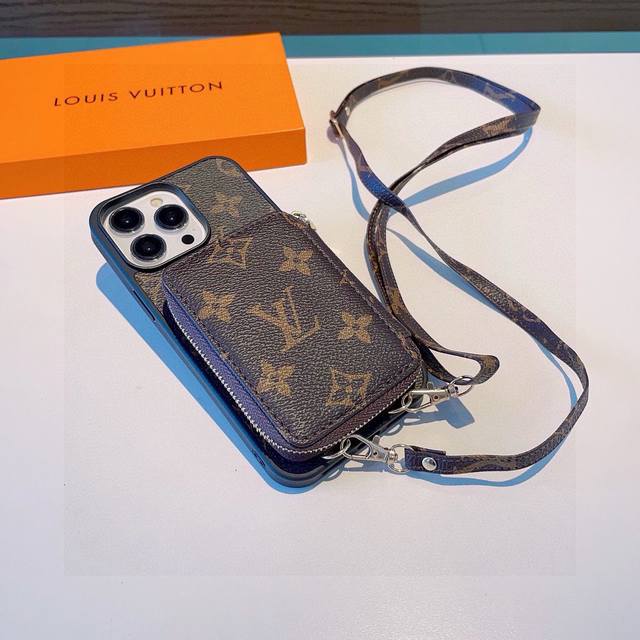 Flv Vintage Pattern Crossbody Multi-Function Card Holder Phone Case, Wallet, Adj