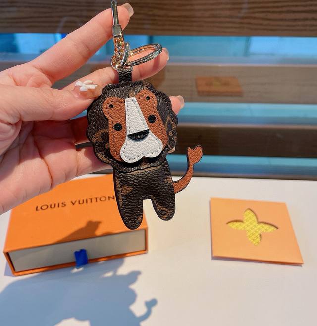 Donkey Family Animal Brothers Keychain, Bear, Tiger, Lion Bag Accessory, Lv Keyc