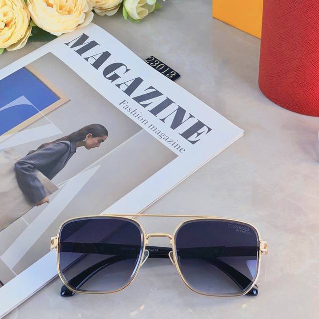 Carrera Men's Sunglasses, Edgy Retro Hong Kong-Style Street-Style Square-Frame D