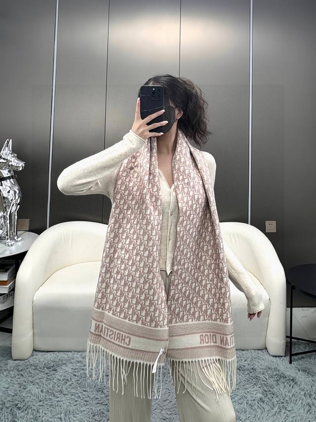 Dior's Latest Color Available For Cash On Delivery. This Oblique Print Scarf Rei