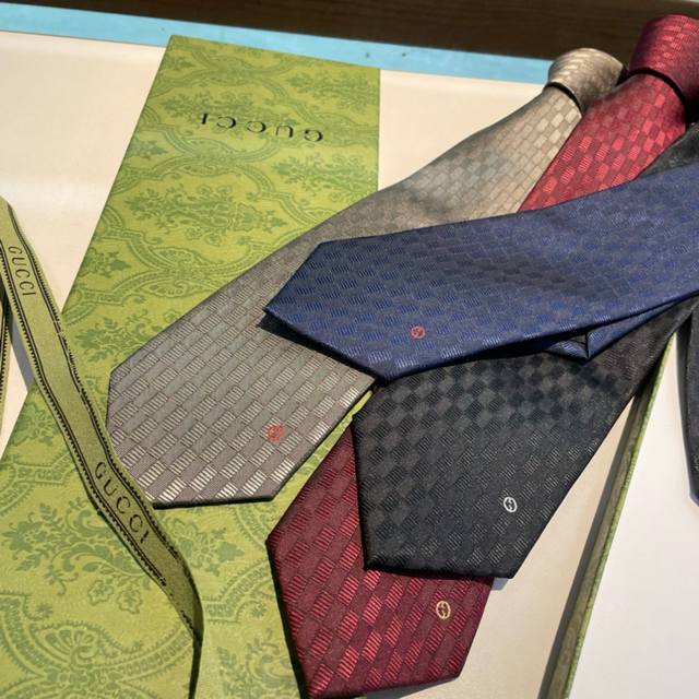 Special Edition G House Exclusive New Arrival Gg Logo Printed Tie For Men, A Rar