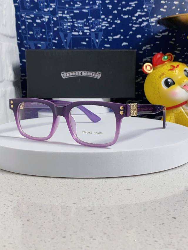Chrome Hearts 2025 New Square Eyeglass Frames For Men, Retro Literary Japanese-S