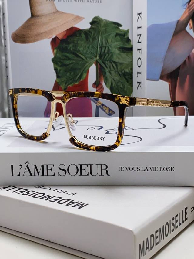 Burberry Full-Frame Metal Prescription Glasses Frame Business Optical Glasses Fr