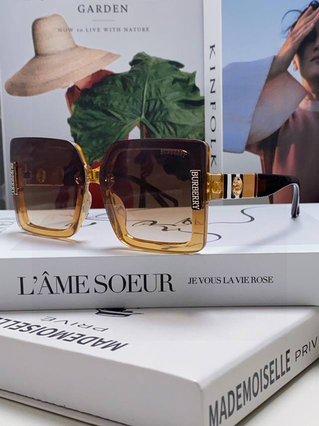 Burberry 2025 New Arrival Trendy Sunglasses For Women Korean Style Uv Protection