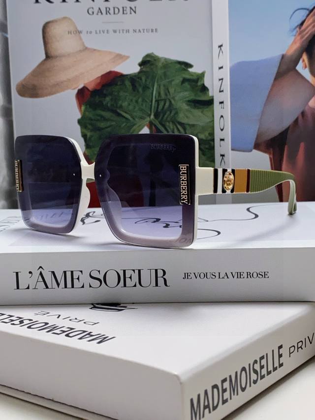 Burberry 2025 New Arrival Trendy Sunglasses For Women Korean Style Uv Protection