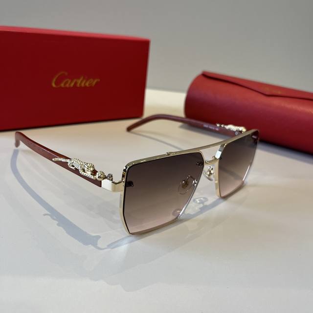 Cartier Precious Sunglasses, Metal Frame With Pc Temples, Frameless Design, Ultr