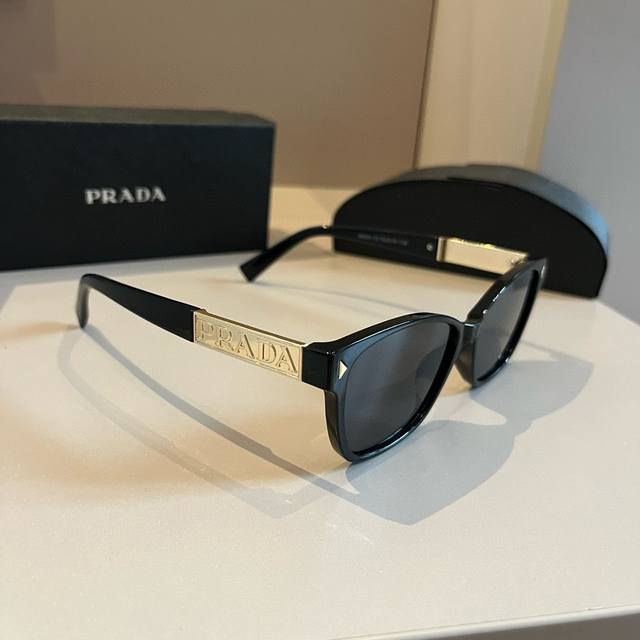 Prada Mastercrafted. Men's Sunglasses, High-End, Fashionable, Versatile, Face-Sl