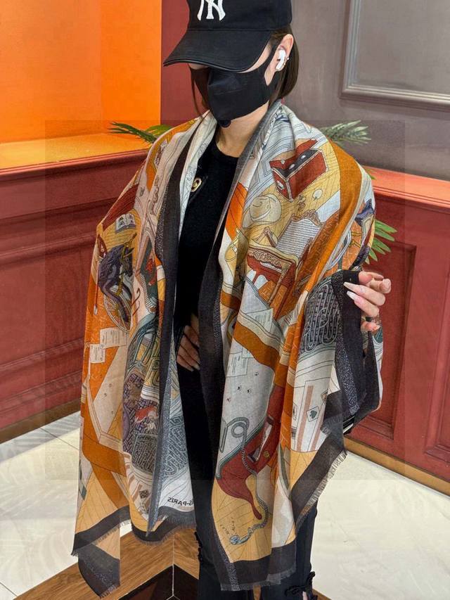 Glowing And Shimmering Scarf, Herm S, Available At Official Stores, Customers Ra