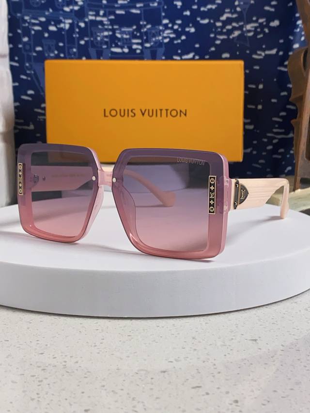 Lv Louis Vuitton 2025 New Arrival European And American Retro Large Frame Sungla