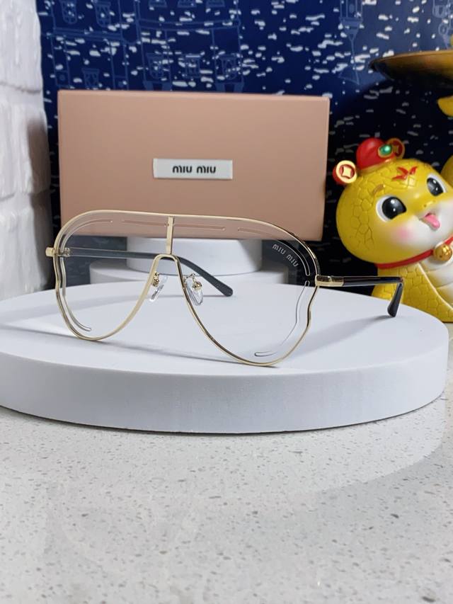 Miumiu Miu Miu 2025 New Arrival European And American Retro Oversized Frame Meta