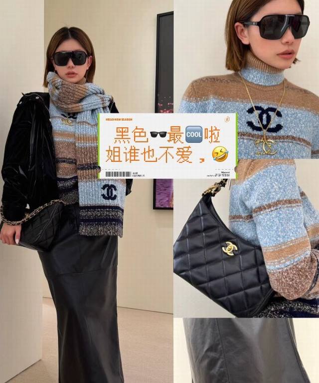 Chanel 2025 New Arrival Small Chanel Sunglasses Panda Ski Goggles Black And Whit