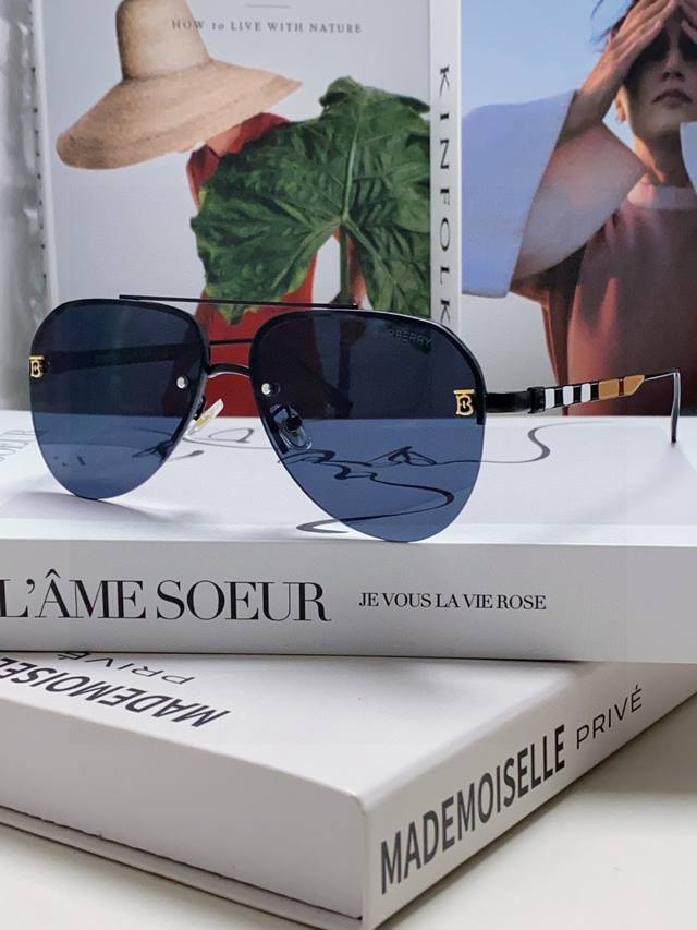 Burberry Round Frame New Arrival Driving Sunglasses Must-Have For Travel, Same S