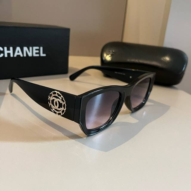 Chanel Sunglasses, Absolutely Love Them! The Frame Perfectly Accentuates The Fac