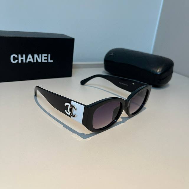 Chanel Black And White Panda Sunglasses, Perfect For Both Sweet And Salty Styles